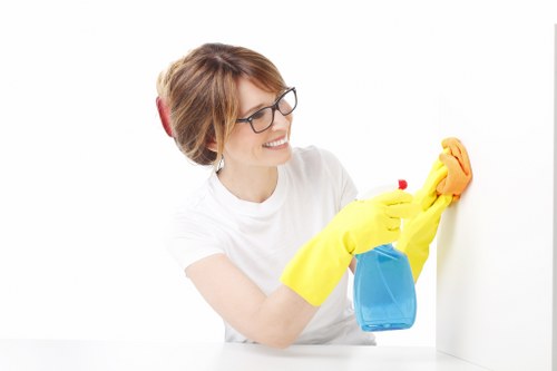 Cleaning equipment and upholstery care during service